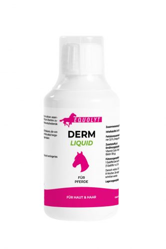 EQUOLYT Derm Liquid: Bőr- és szőrvitamin esszenciális zsírsavakkal, ligetszépe olajjal és halolajjal 250ml