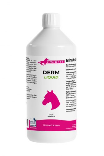 EQUOLYT Derm Liquid: Bőr- és szőrvitamin esszenciális zsírsavakkal, ligetszépe olajjal és halolajjal 1000ml