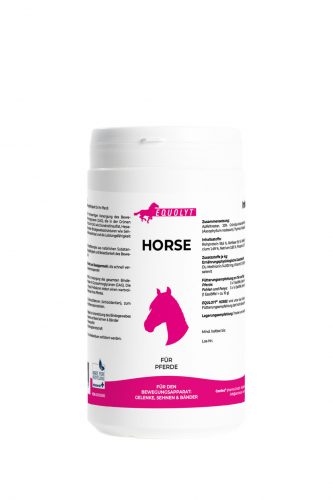 EQUOLYT Horse: Komplex teljesítménytámogató formula aminosavakkal, zöldkagylóval, tengeri algával, E-vitaminnal és szelénnel 500g