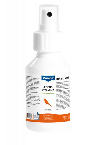 Petvital Lebensvitamine: Vitaminkoktél spray madaraknak